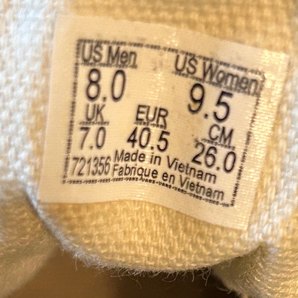 VANS sneakers TAG SIZE US MEN 8.5 US WOMEN 9.5 UK 7.0 EUR 40.5 CM 26.0 - Picture 9 of 14